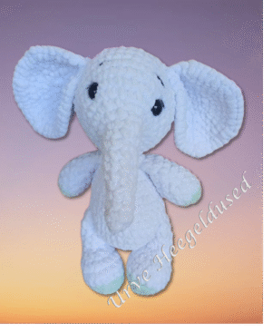 heegeldatud mänguasjad, heegeldatud elevant, käsitöö kingitus, kingitus lapsele, amigurumi