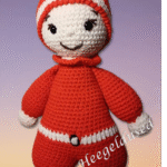 heegeldatud päkapikk, amigurumi, käsitöö kingitus, jõulukingitus, kingitus lapsele, pehme mänguasi